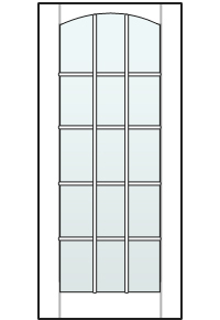 Дверь со стеклом на всю поверхность