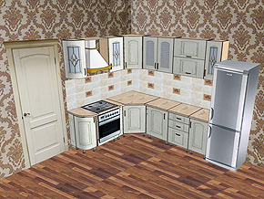 Фото - готовые угловые кухни - просчитанные варианты.